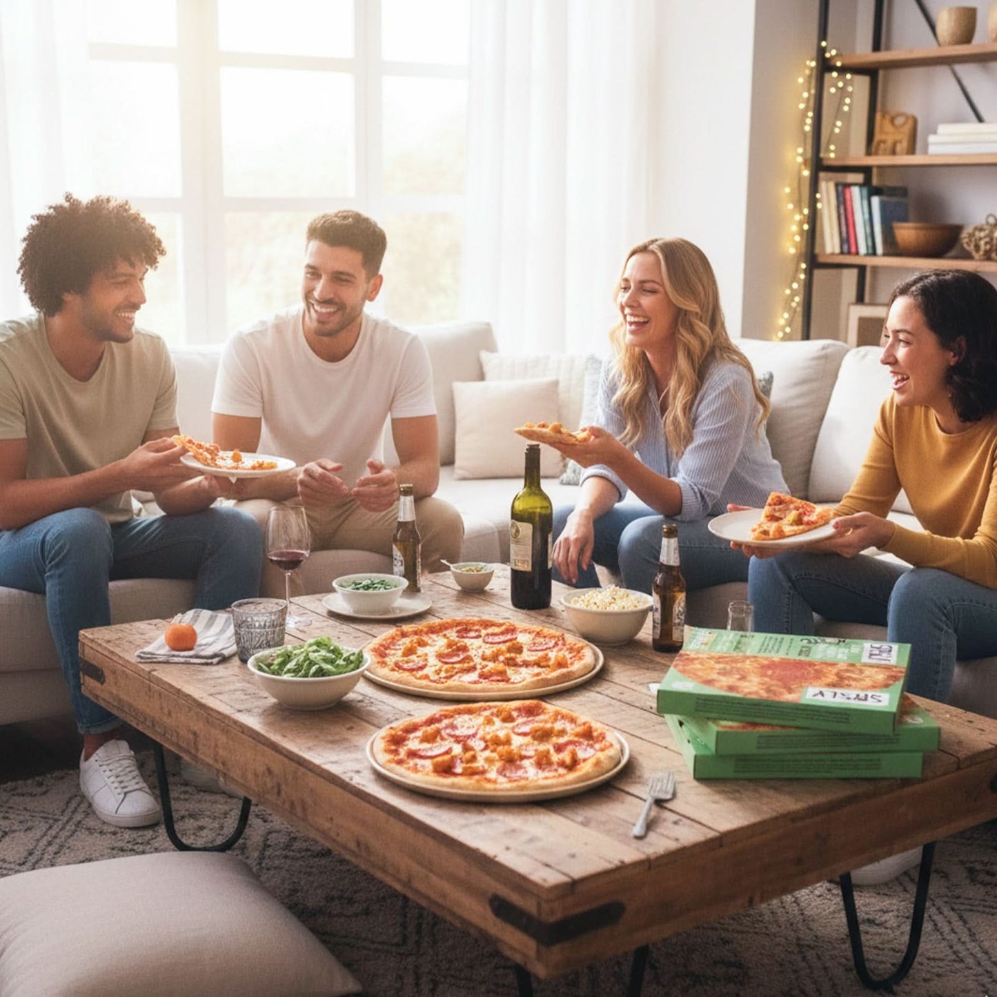 Vegetarian Meat Feast Pizza