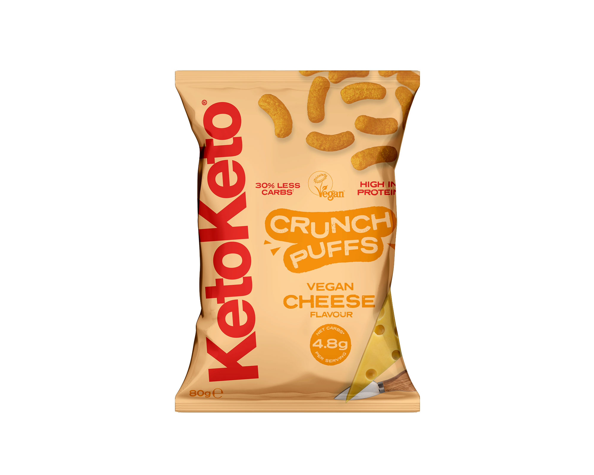 Vegan Cheese Crunch Puffs 80g pack