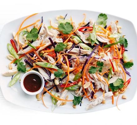 Low Carb Shredded Asian Chicken Salad