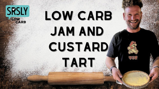 Low Carb Jam and Custard Tart recipe - SRSLY Health