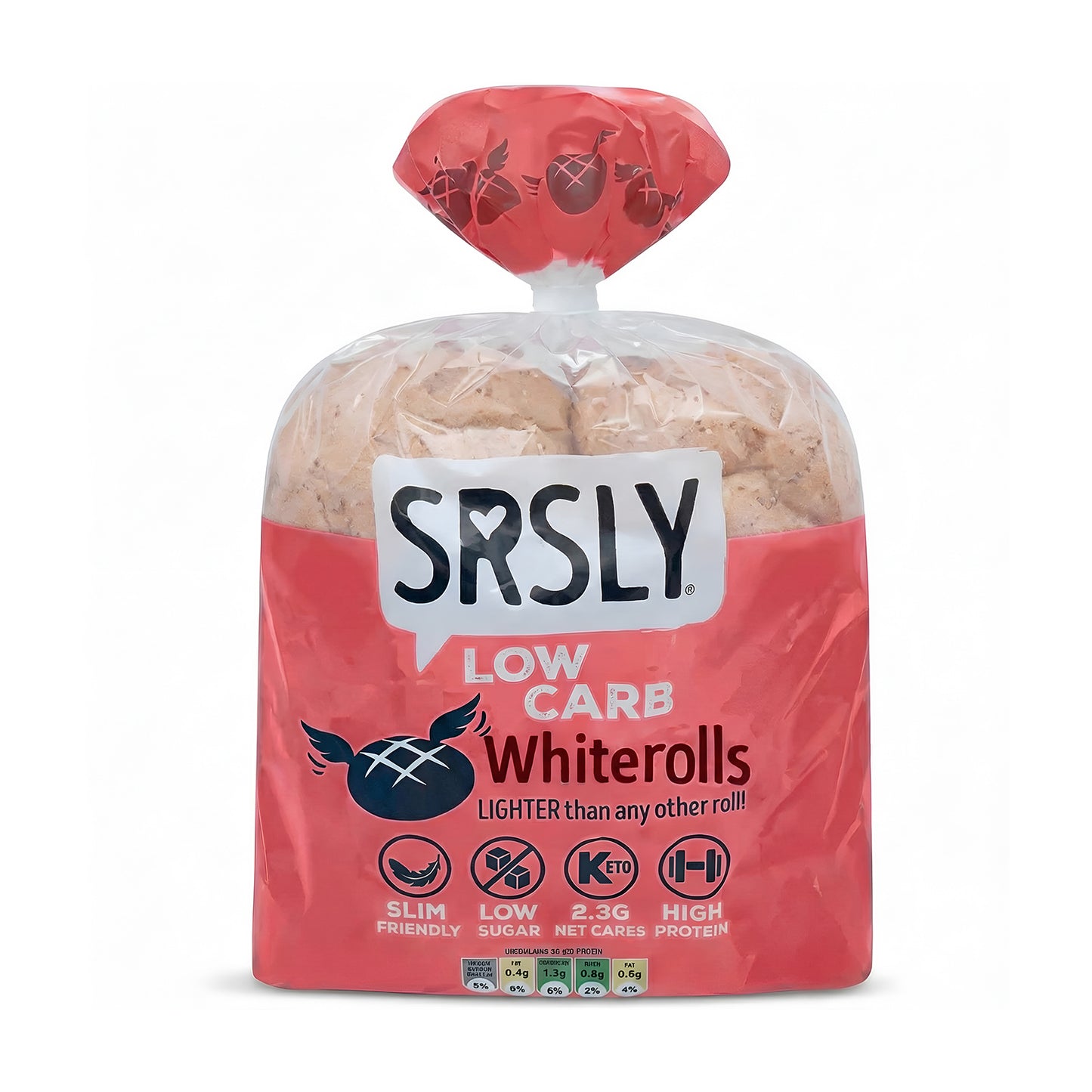 White Hot Dog Rolls x 4