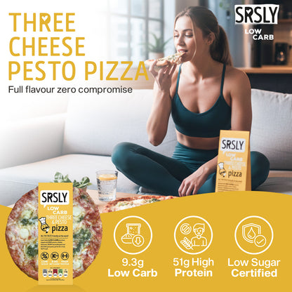 Three Cheese & Pesto Pizza