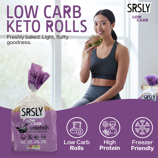 Seeded Artisan Bread Rolls x 4