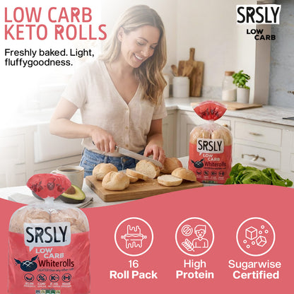 White Hot Dog Rolls x 4