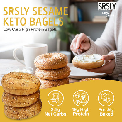 Sesame Bagels Sliced x 2