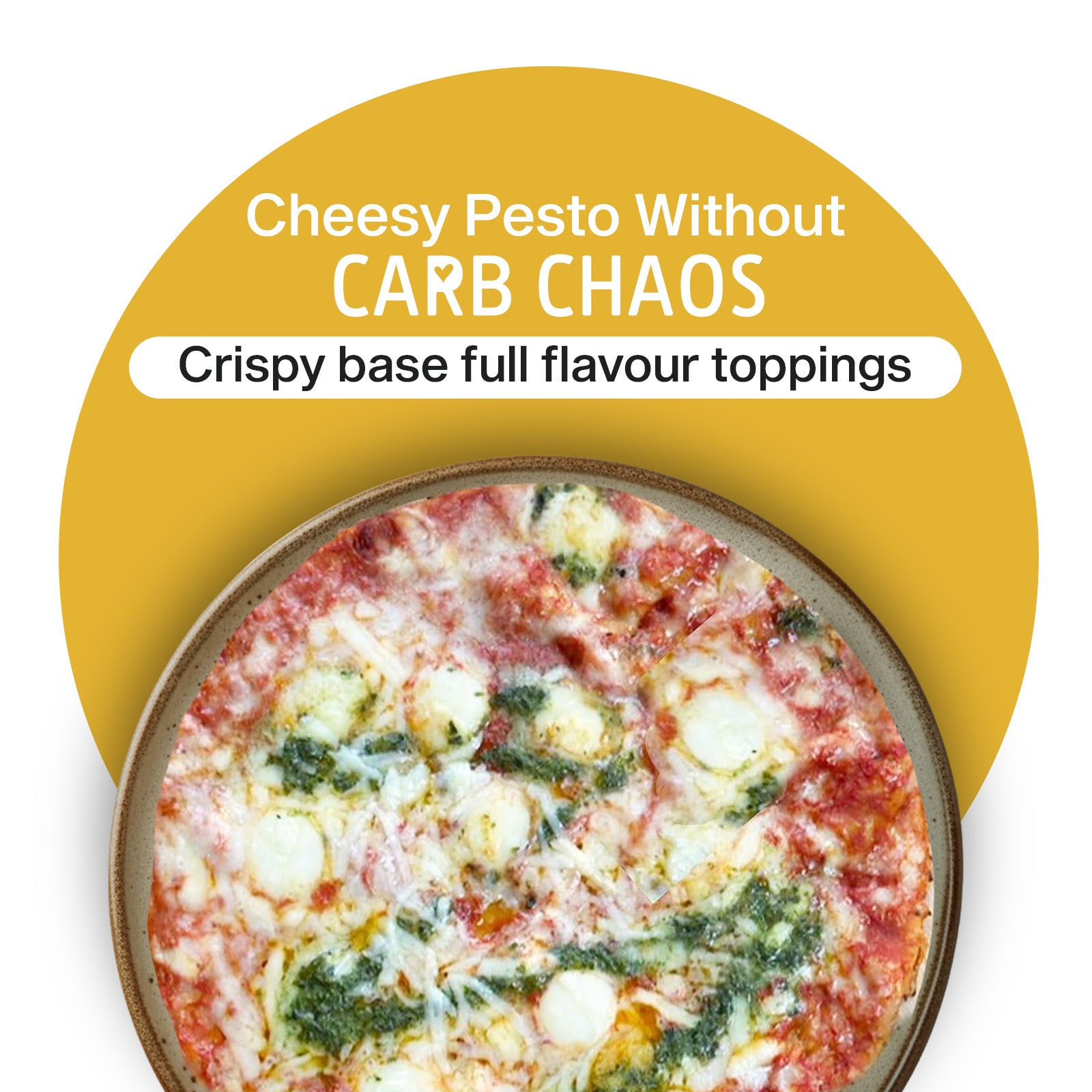 Three Cheese & Pesto Pizza