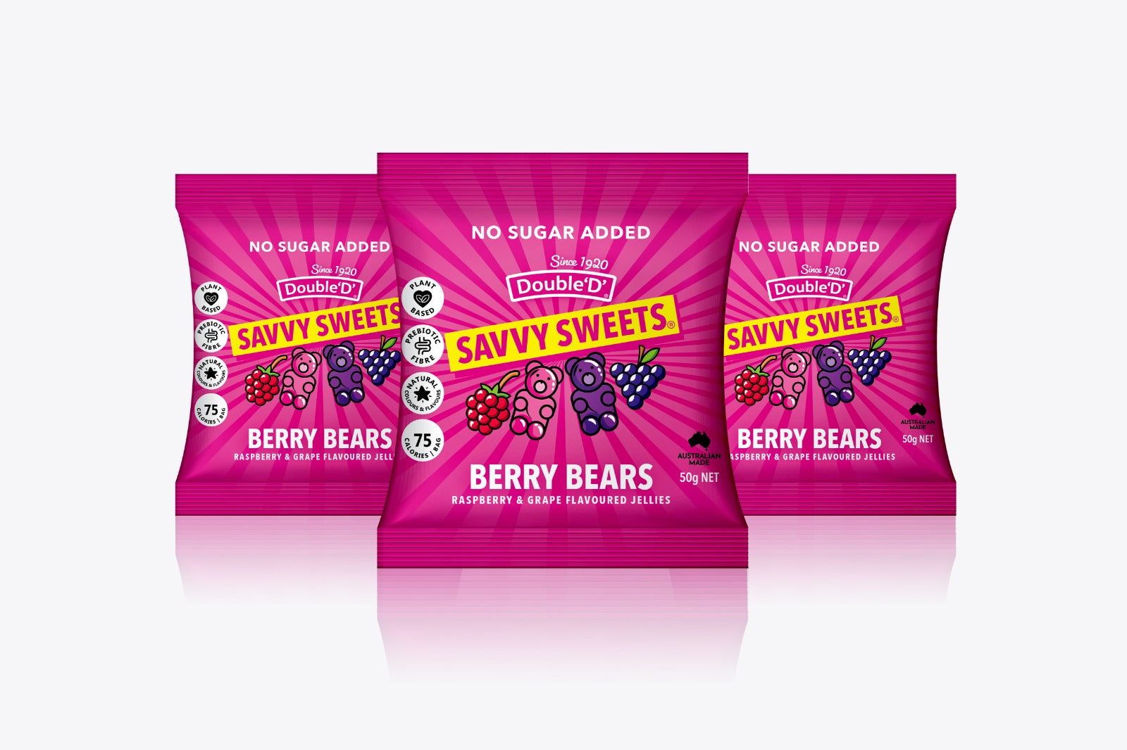 Savvy Sweets Berry Bears (50g)