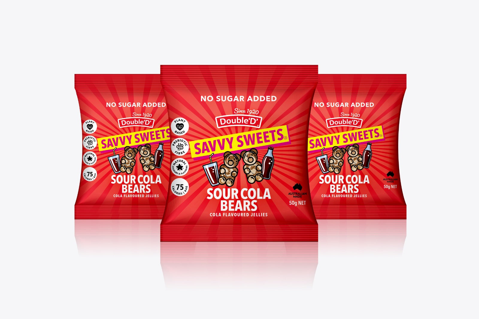 Savvy Sweets Sour Cola Bears (50g)
