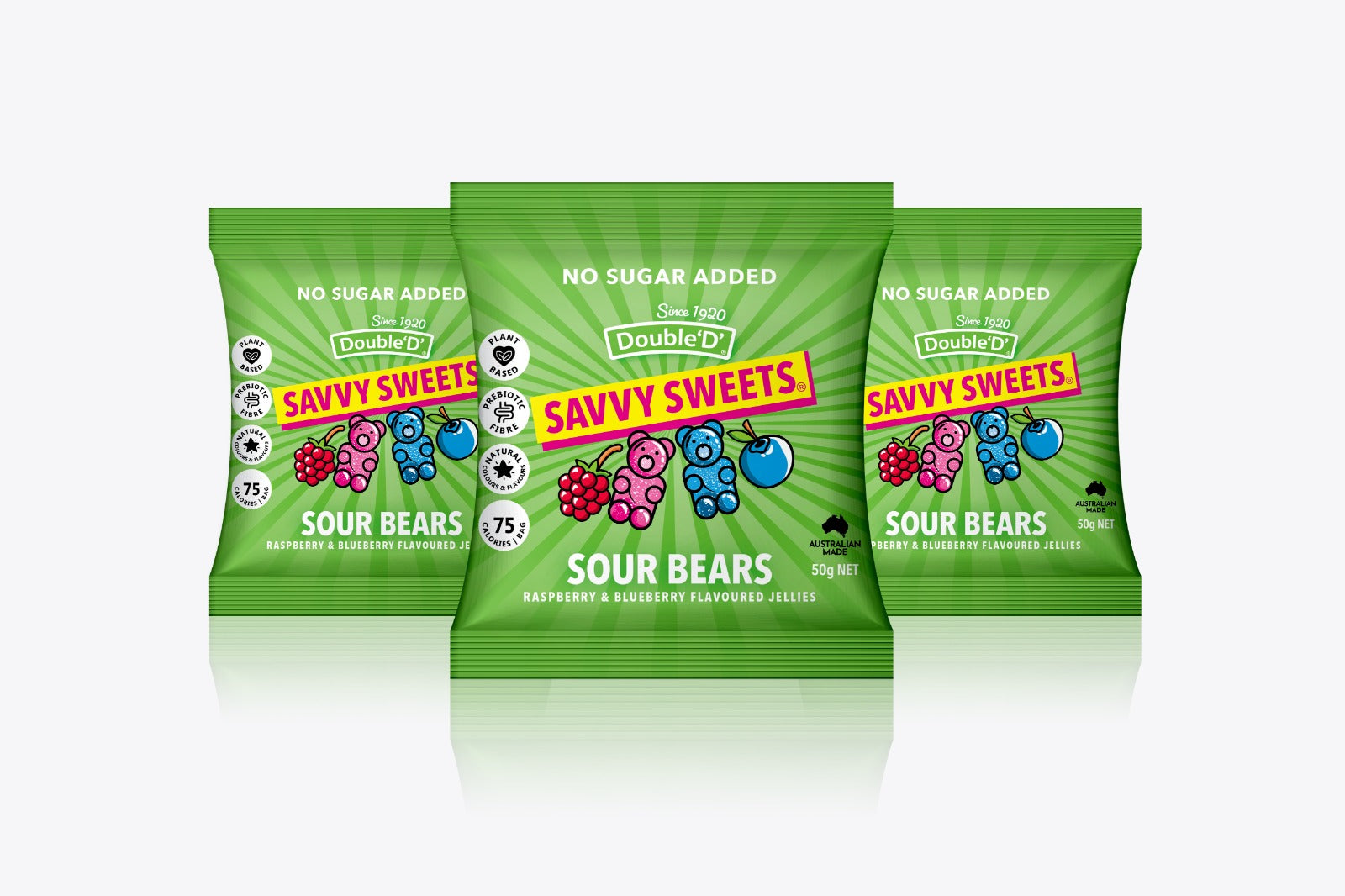 Savvy Sweets Sour Fruity Bears (50g)