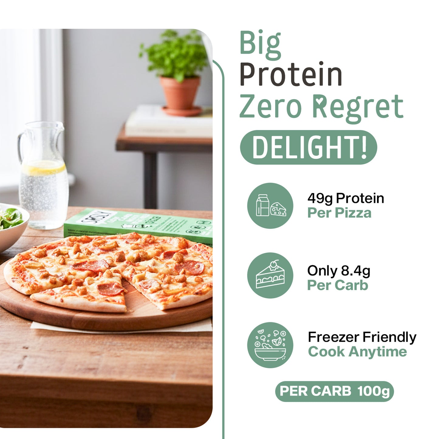 Vegetarian Meat Feast Pizza