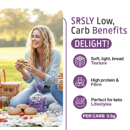 Seeded Artisan Bread Rolls x 4