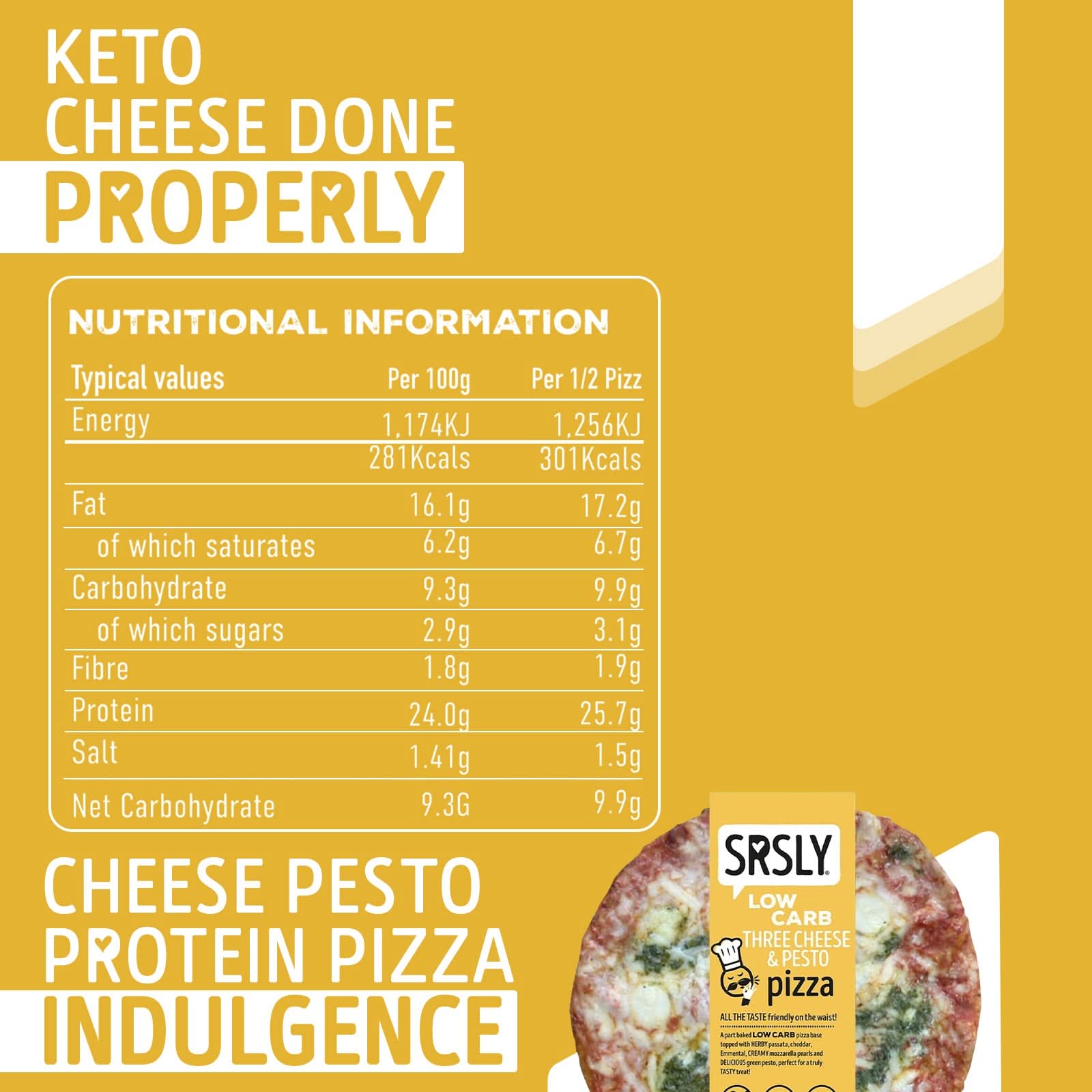 Three Cheese & Pesto Pizza