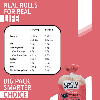 White Hot Dog Rolls x 4