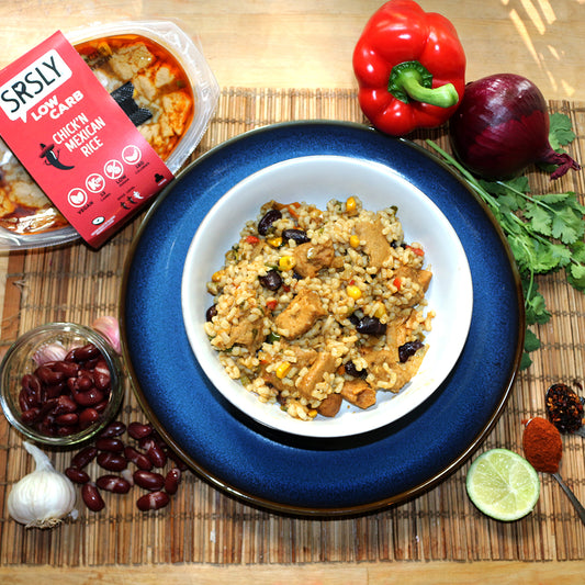 SRSLY Low Carb Chick'n Mexican Rice Ready Meal - Vegan