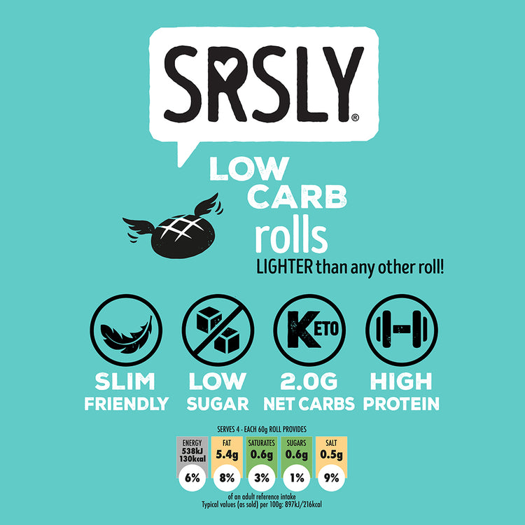 SRSLY Low Carb Large Rolls 4 Pack