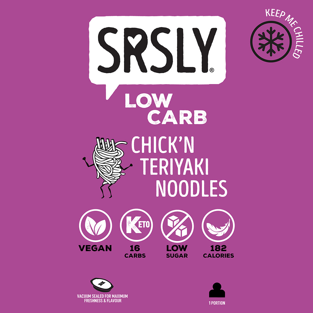 SRSLY Low Carb Chick'n Teriyaki Ready Meal - Vegan