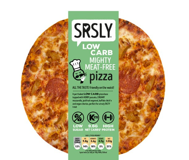 Dark Khaki SRSLY Low Carb Mighty Meat Free Vegetarian Pizza