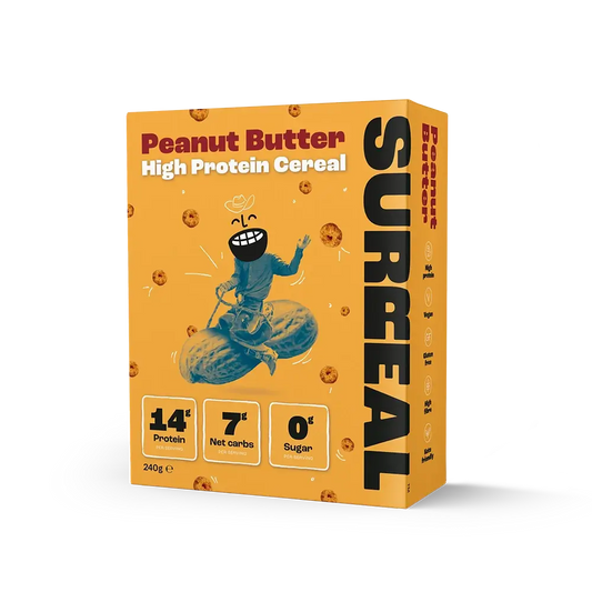 Surreal Low Carb Cereal - Peanut Butter 240g pack size test