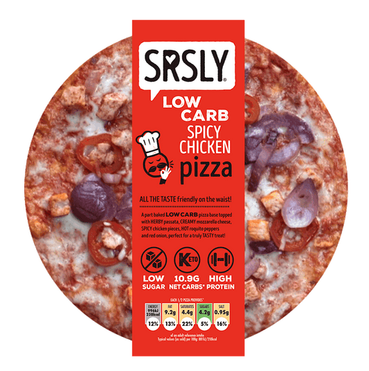 SRSLY Low Carb Spicy Chicken Pizza