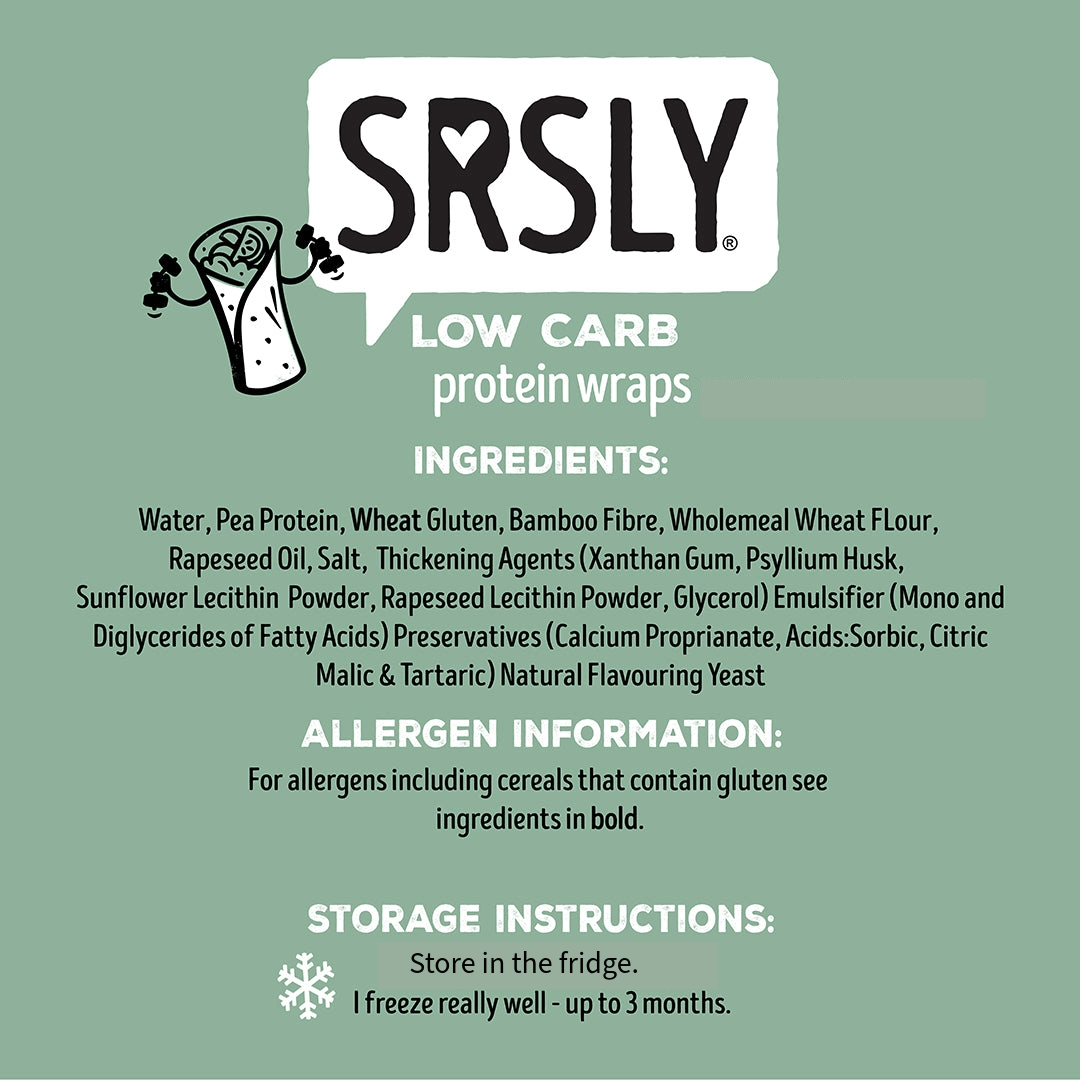 SRSLY Low Carb Protein Wraps (Pack of 4)