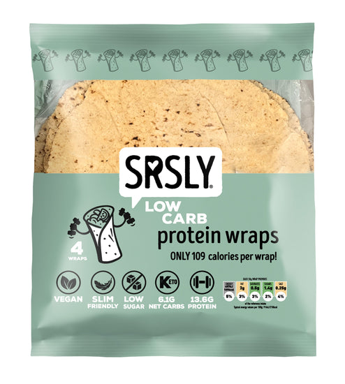 Dark Sea Green SRSLY Low Carb Protein Wraps (Pack of 4)
