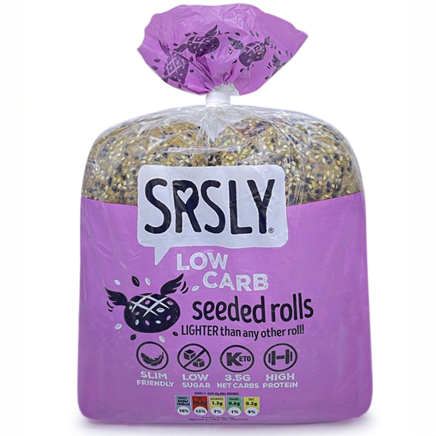 Artisan Seeded Rolls (4 pk) - SRSLYLowCarb