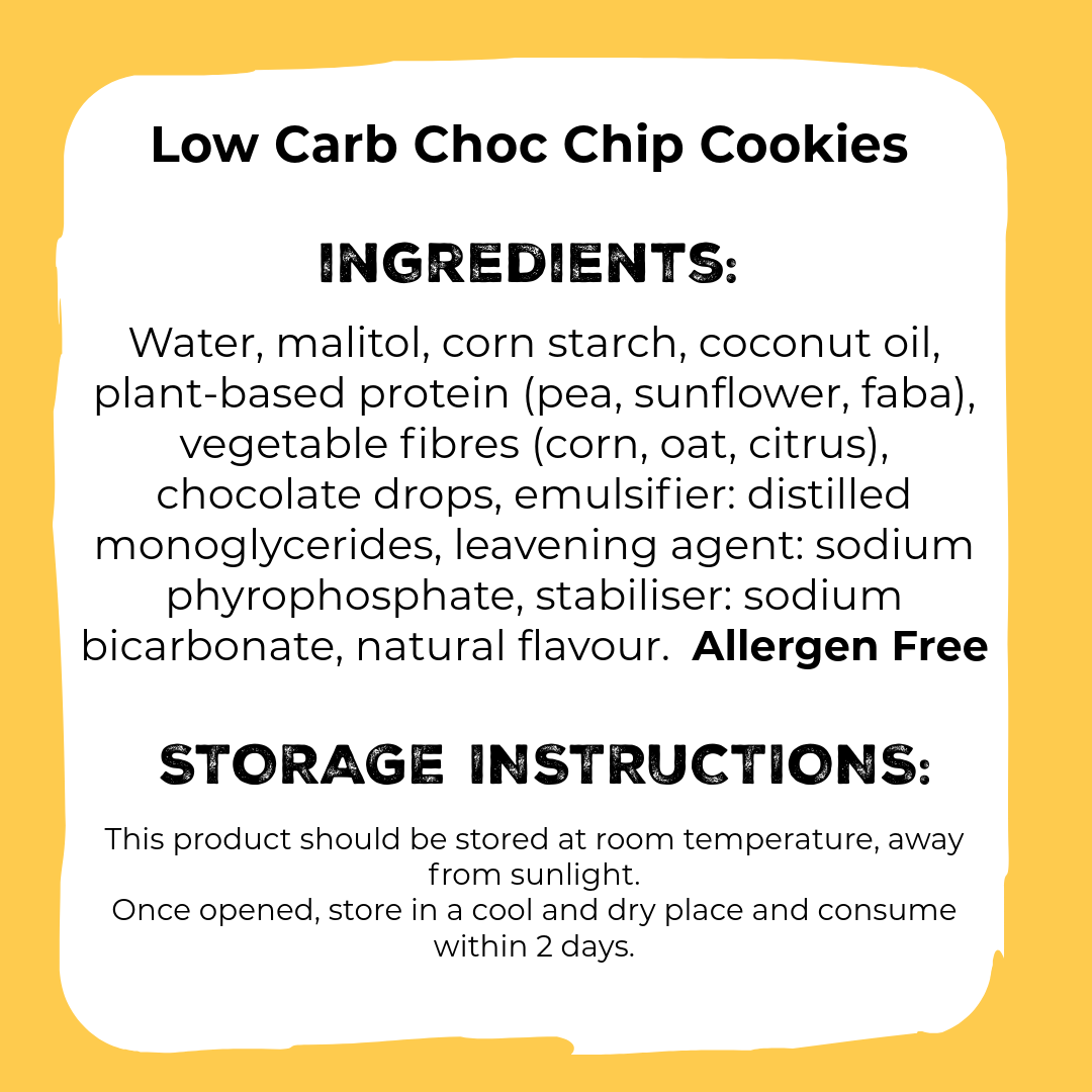 SRSLY Low Carb Sugar Free Chocolate Chip Biscuits (122g)