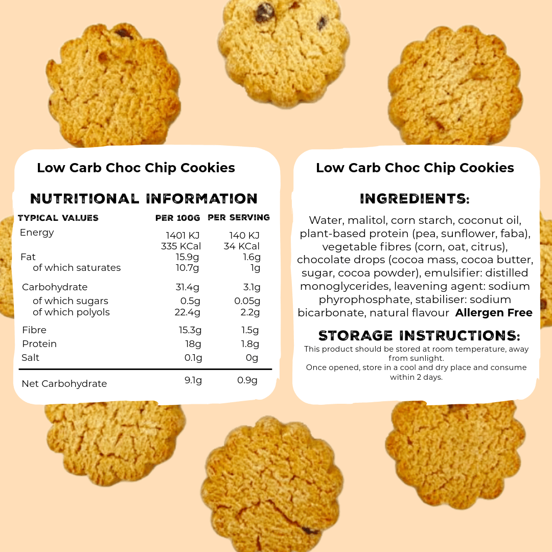 Chocolate Chip Biscuits (122g) - SRSLY Health