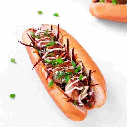 White Hot Dog Rolls x 4