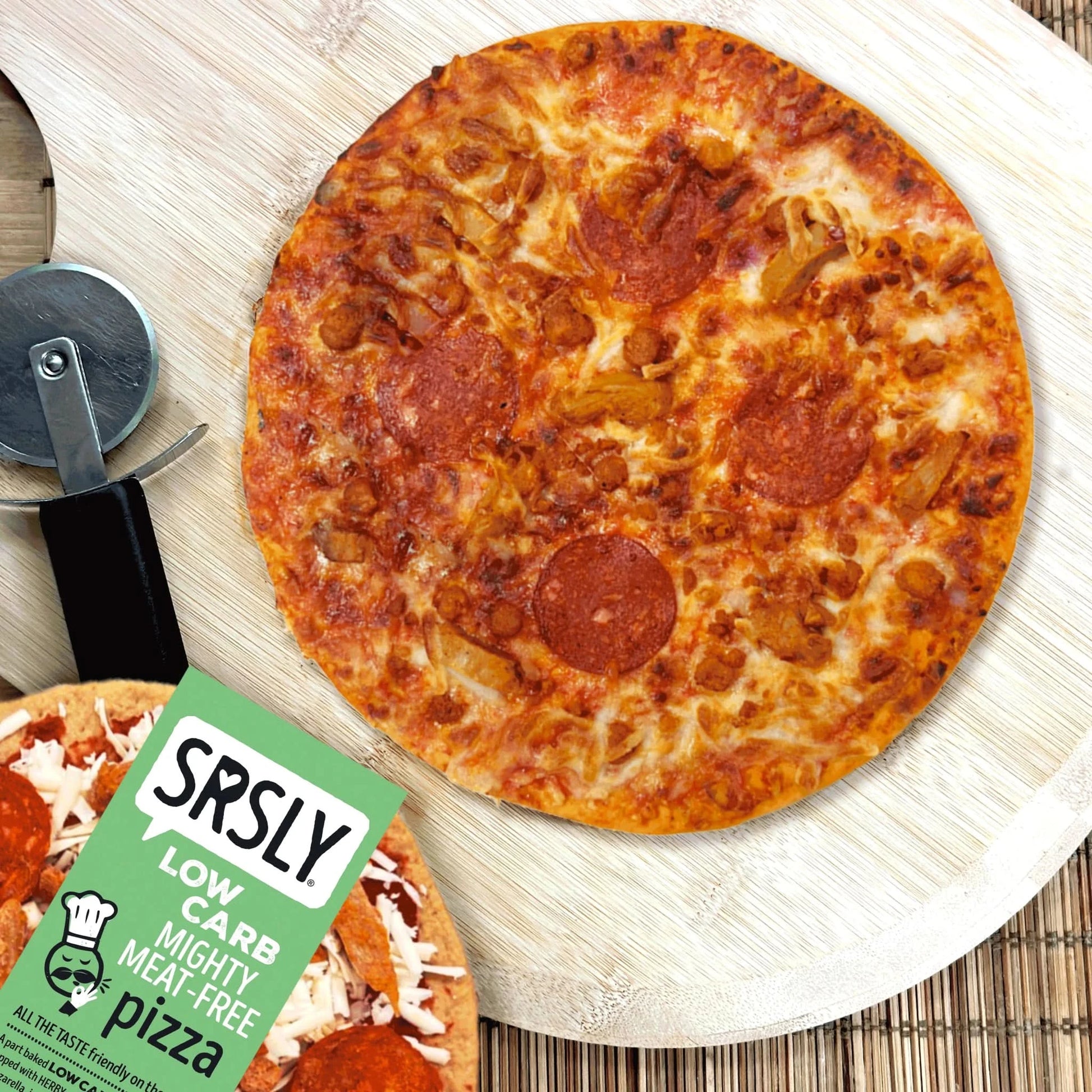 Mighty Meat Free Vegetarian Pizza - SRSLYLowCarb