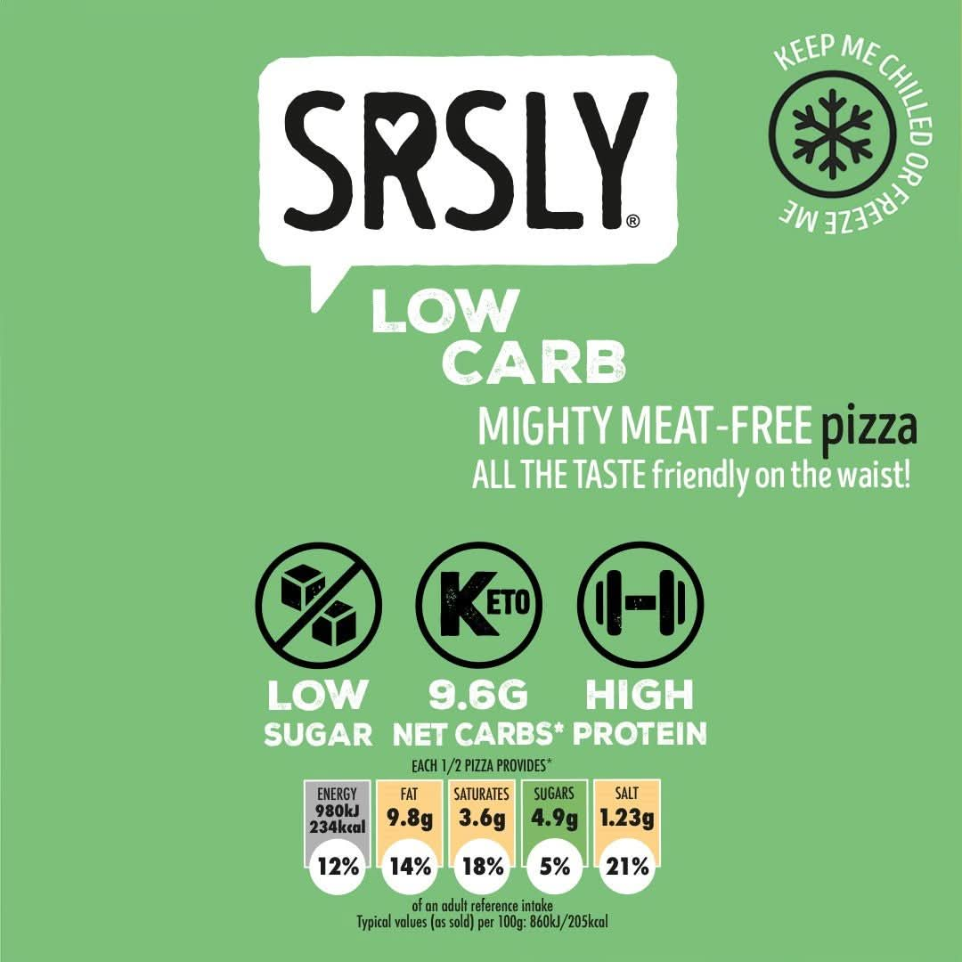 Mighty Meat Free Vegetarian Pizza - SRSLYLowCarb