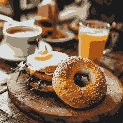 Sesame Bagels Sliced x 2
