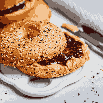 Sesame Bagels Sliced x 2