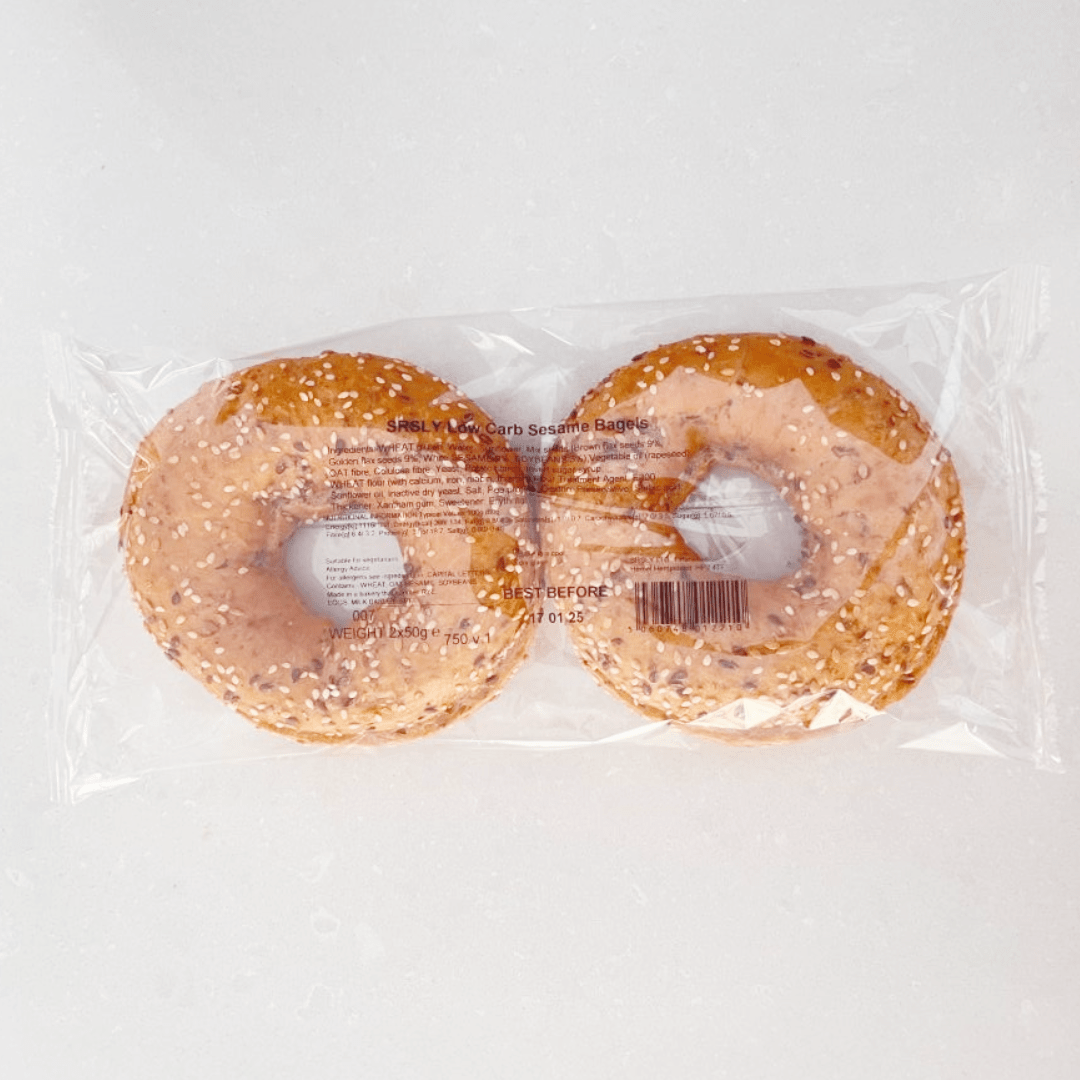 Sesame Bagels Sliced 2 Pack - SRSLY Health