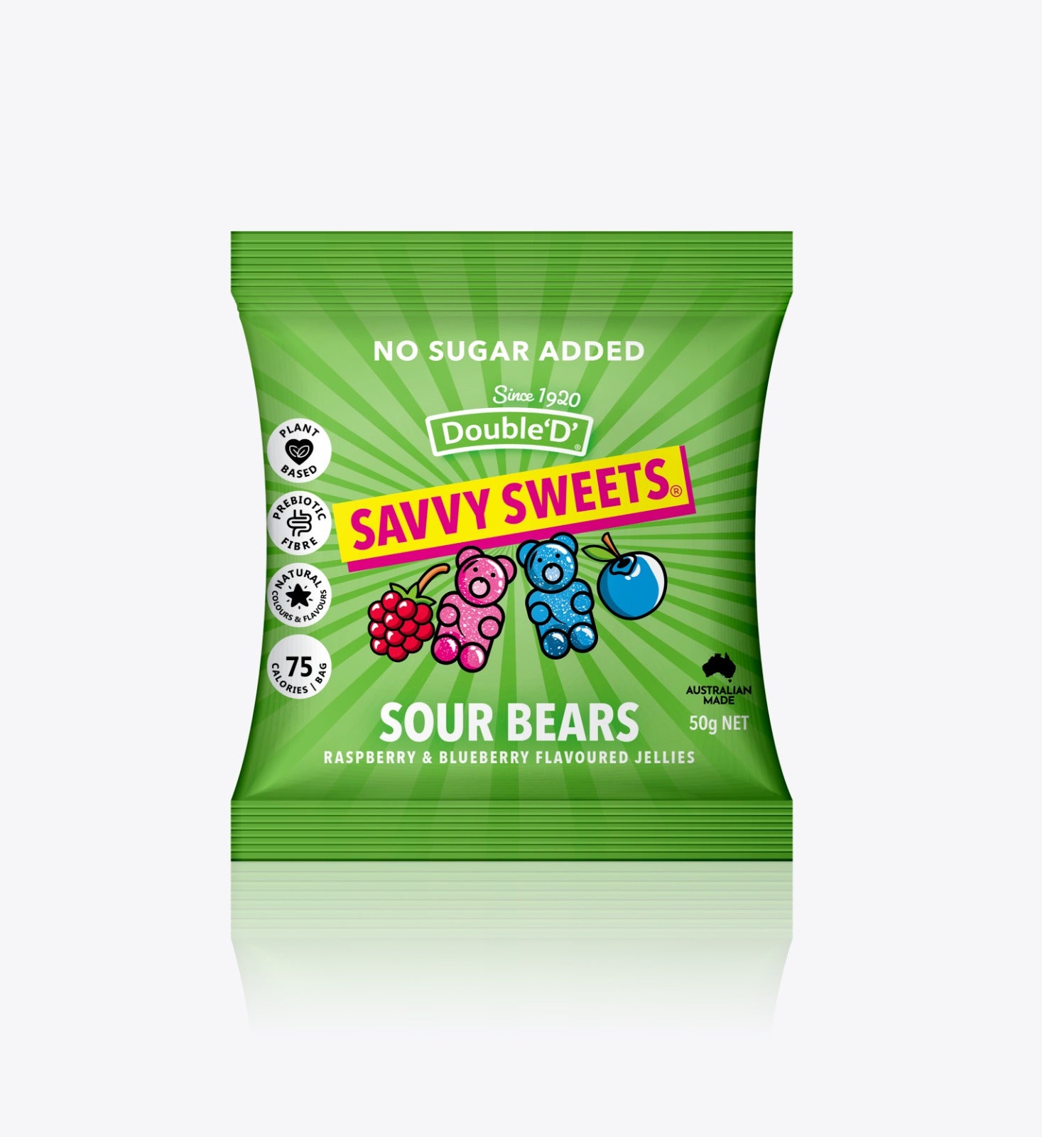 Savvy Sweets Sour Fruity Bears (50g)