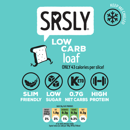 SRSLY Low Carb Bread | Low Calorie Keto Bread | Sliced - SRSLYLowCarb