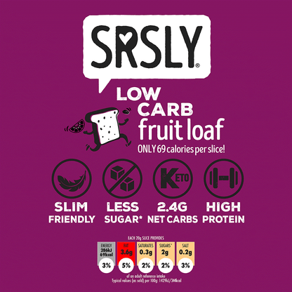 SRSLY Low Carb Fruit Bread Loaf - SRSLYLowCarb