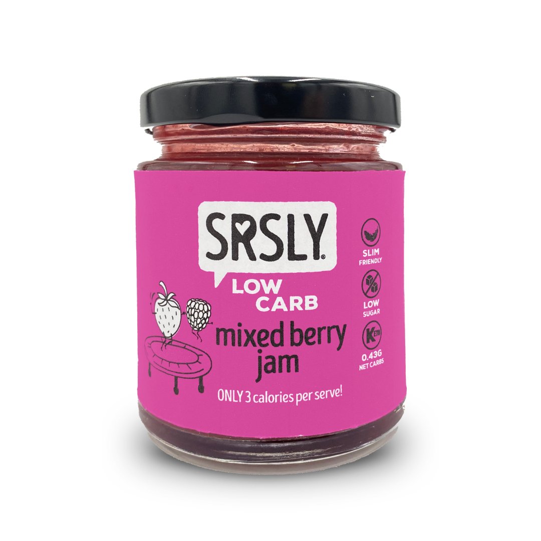 SRSLY Low Carb Mixed Berry Jam (190g) - SRSLYLowCarb