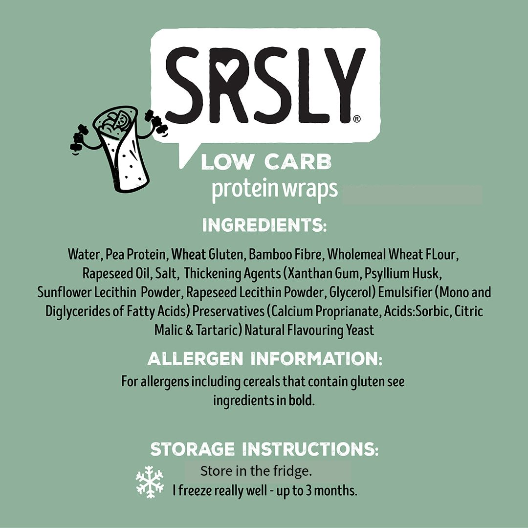 SRSLY Low Carb Protein Wraps (Pack of 4) - SRSLYLowCarb