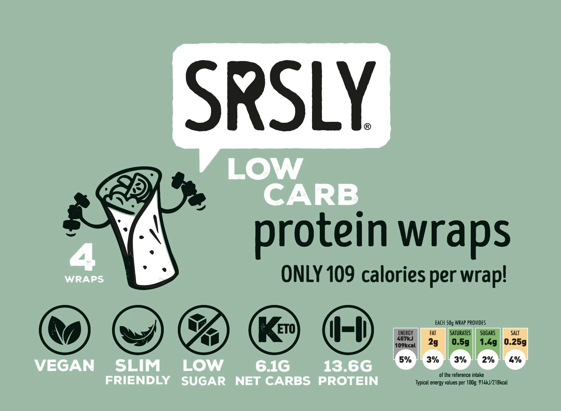 Key health attributes about the SRSLY low carb wraps