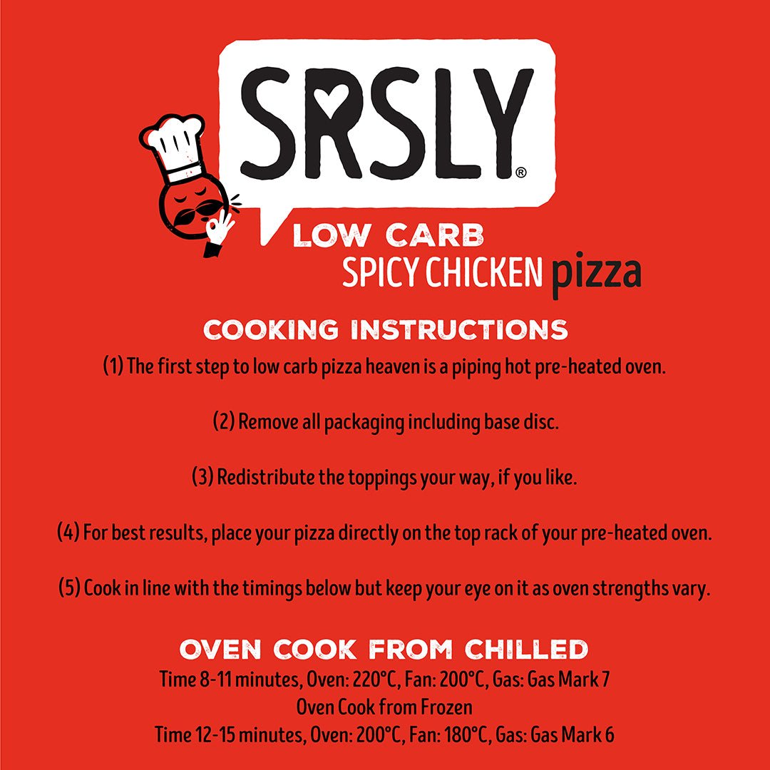 SRSLY Low Carb Spicy Chicken Pizza - SRSLYLowCarb