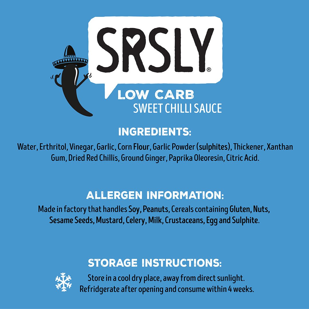 SRSLY Low Carb Sweet Chilli Sauce (150ml) - SRSLYLowCarb