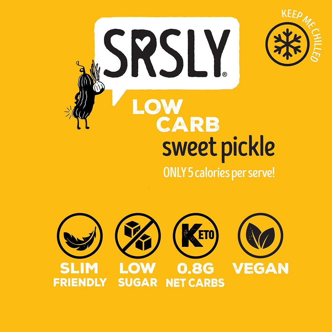 SRSLY Low Carb Sweet Pickle (300g) - SRSLYLowCarb