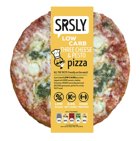 SRSLY Low Carb Three Cheese & Pesto Pizza - SRSLYLowCarb alt