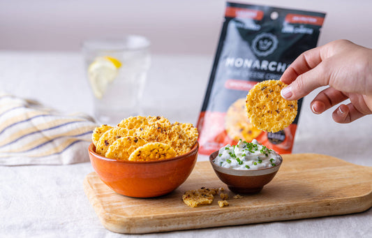 Light Gray Spicy Chilli & Herbs Cheese Crisps