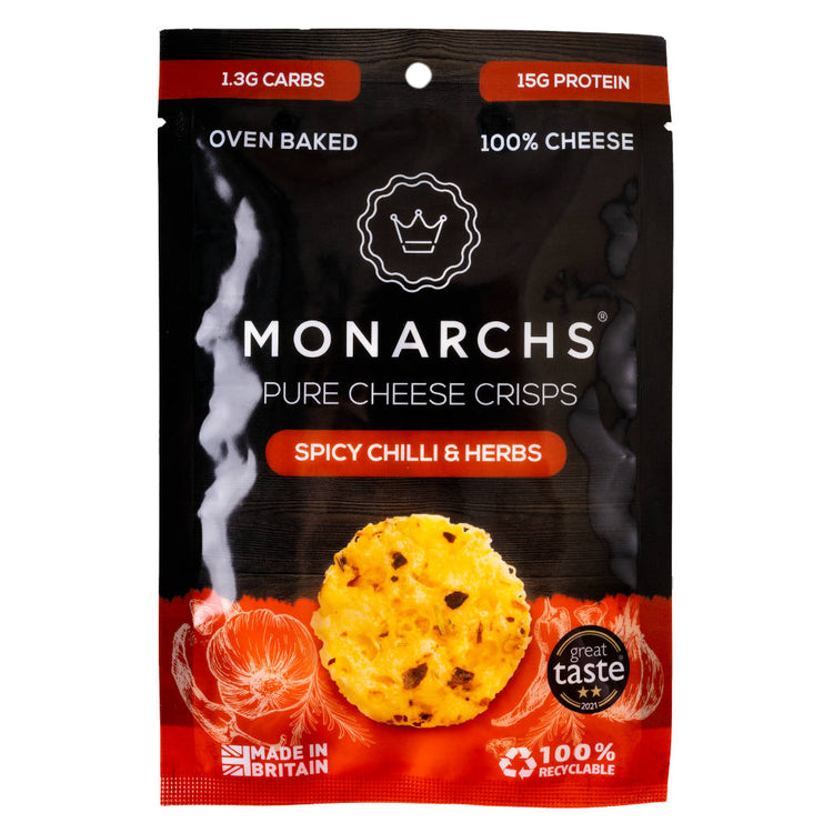 Black Spicy Chilli & Herbs Cheese Crisps